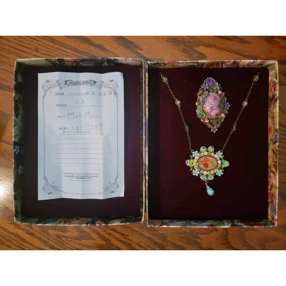 Michal Negrin Original Necklace Brooch Set with Certificate - Picture 2 of 10